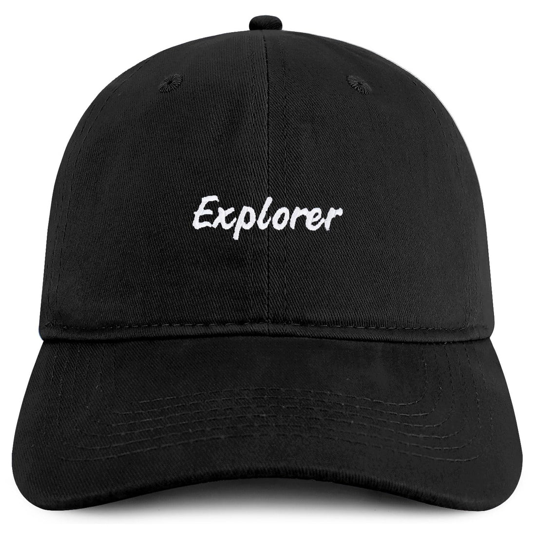Trendy Apparel Shop Explorer Embroidered Cotton Unstructured Low Profile Dad Hat
