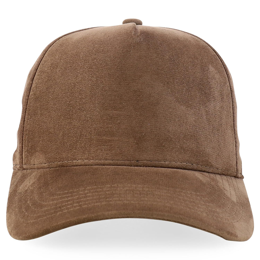 Trendy Apparel Shop 5 Panel Structured Soft Suede Snapback Ball Cap