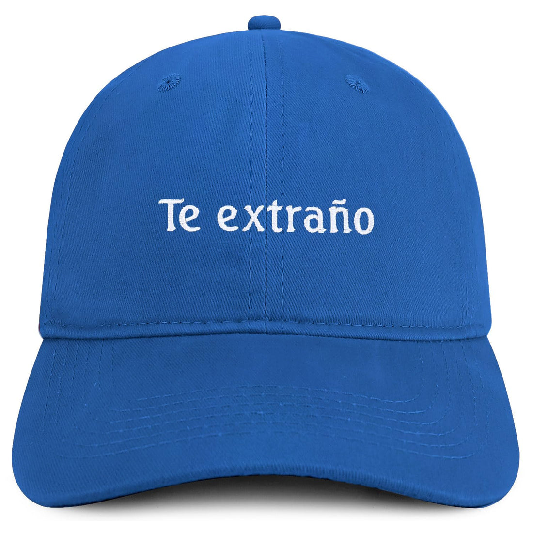Trendy Apparel Shop Te extrano Embroidered Cotton Low Profile Dad Hat