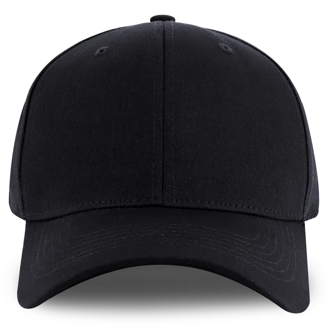 Trendy Apparel Shop XXL Oversize 6 Panel Cotton Fitted Cap