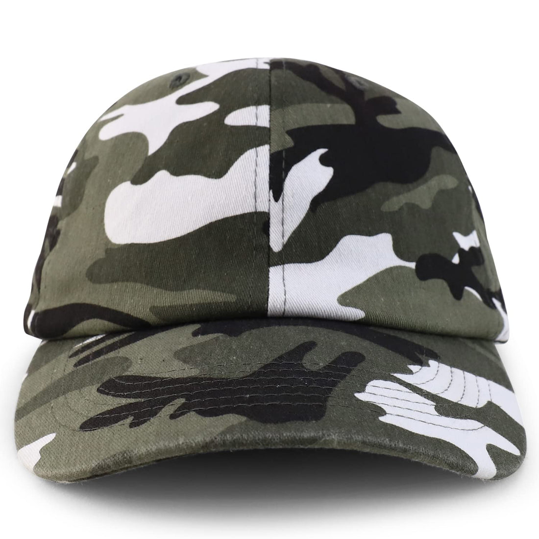 Trendy Apparel Shop Oversize XXL Plain Unstructured Soft Crown Cotton Dad Hat