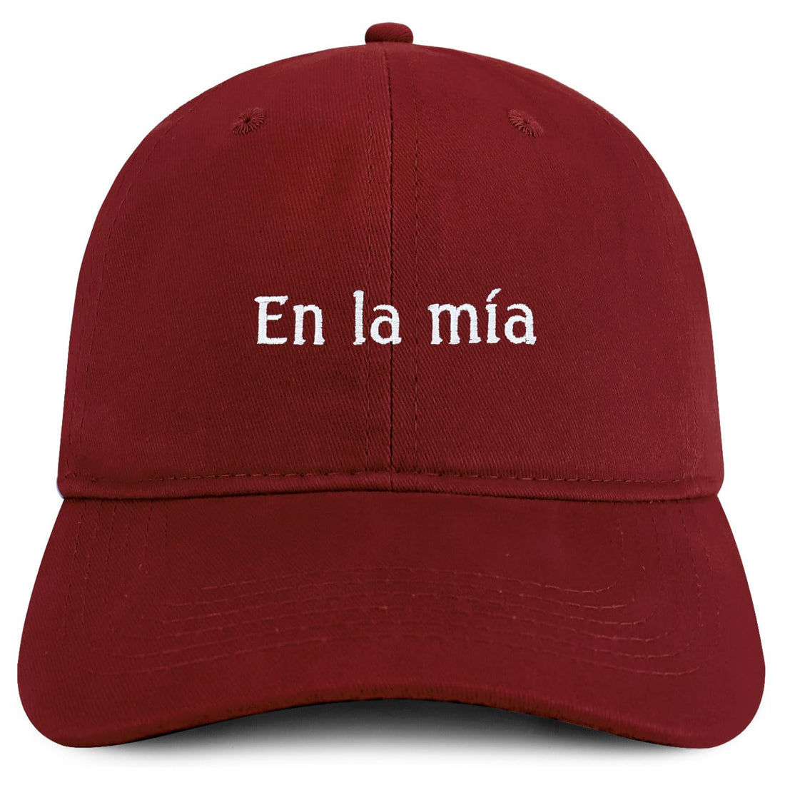 Trendy Apparel Shop En La Mia Embroidered Cotton Low Profile Dad Hat
