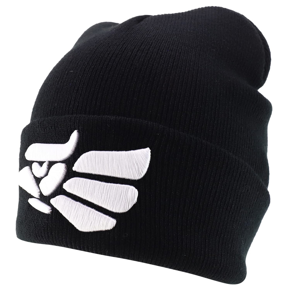 Trendy Apparel Shop Hecho en Mexico Eagle Embroidered Long Cuff Beanie