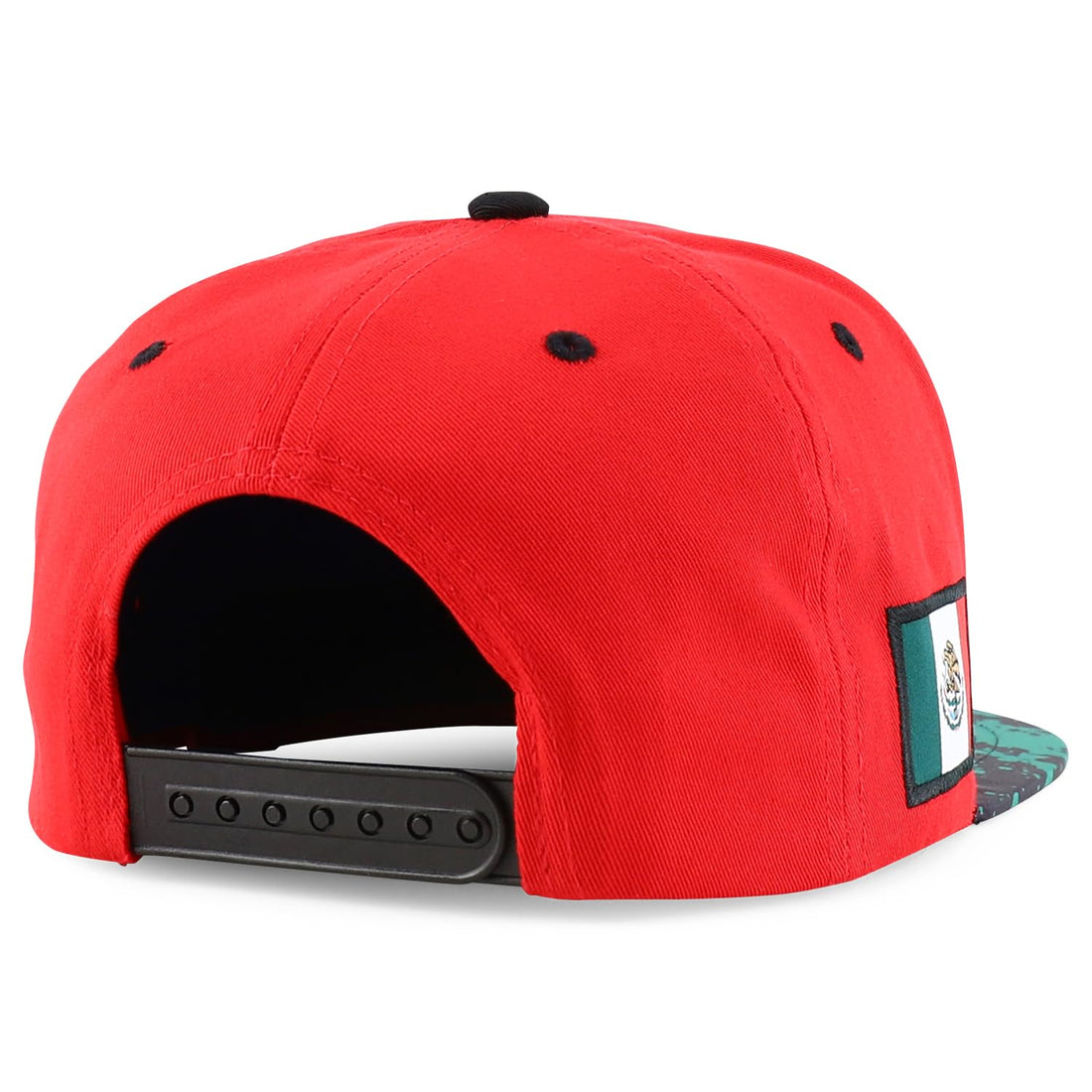 Hecho En Mexico Eagle 3D Embroidered Flat Bill Snapback Cap