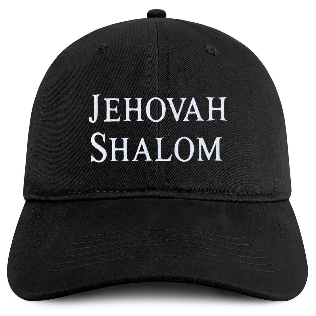 Trendy Apparel Shop Jehovah Shalom Embroidered Soft Cotton Baseball Cap