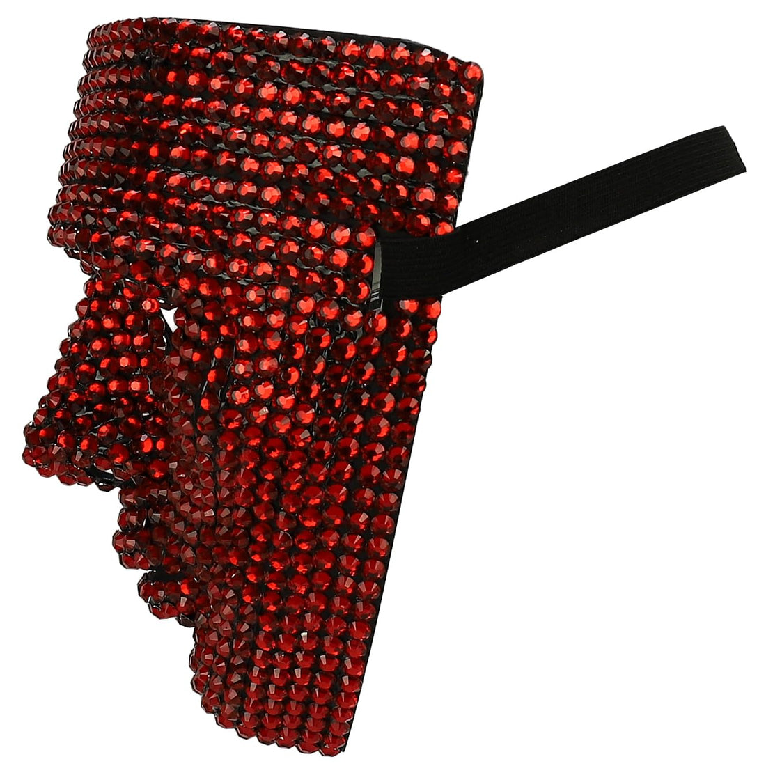 Trendy Apparel Shop Bling Rhinestone Skull Half Mask Costume Accessory