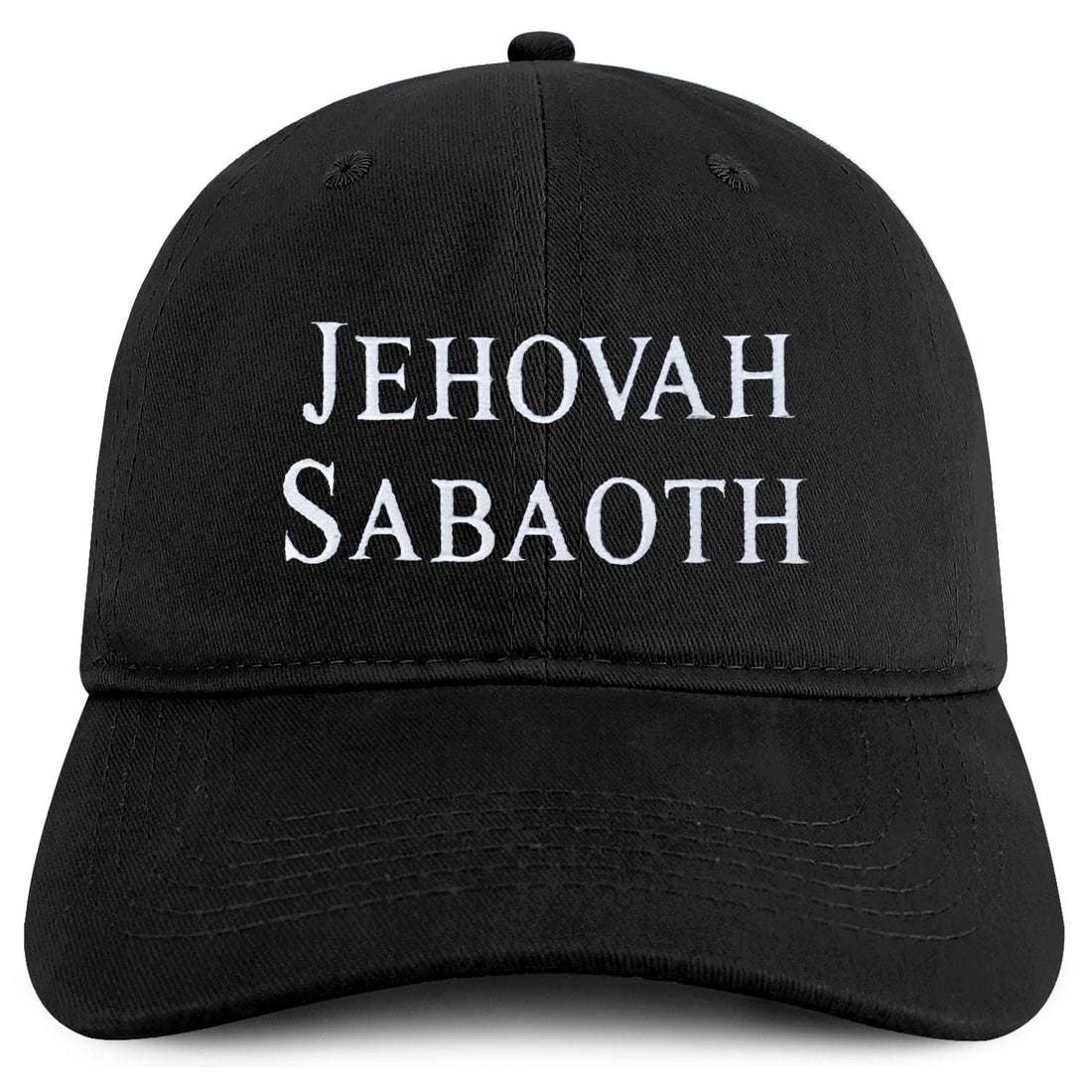Trendy Apparel Shop Jehovah Sabaoth Embroidered Soft Cotton Baseball Cap
