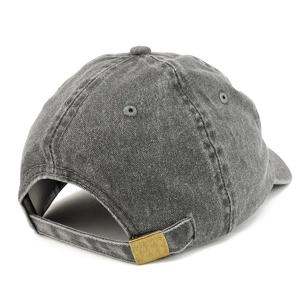 Trendy Apparel Shop Boo Patch Pigment Dyed Washed Baseball Cap