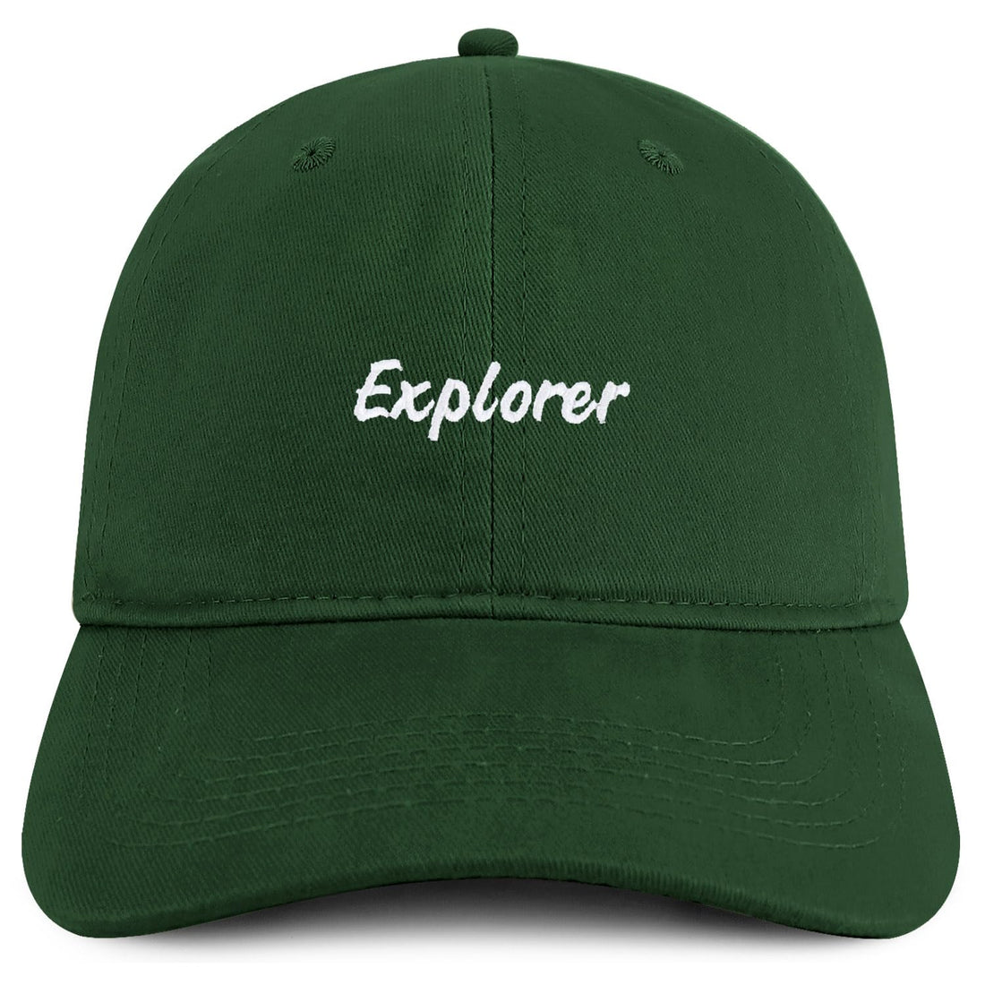 Trendy Apparel Shop Explorer Embroidered Cotton Unstructured Low Profile Dad Hat