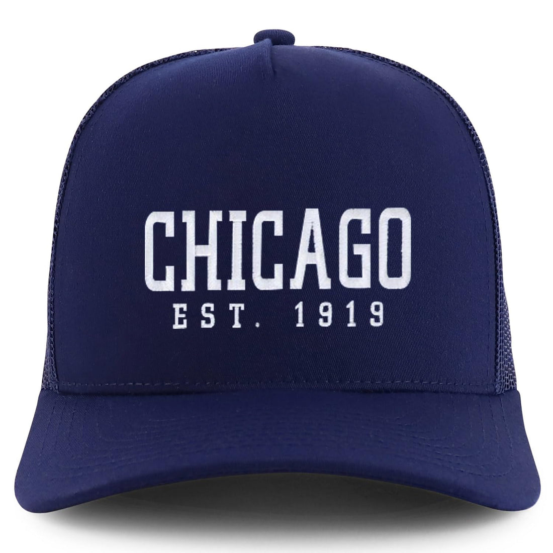 Trendy Apparel Shop Chicago Est.1919 Embroidered 5 Panel Snapback Trucker Cap