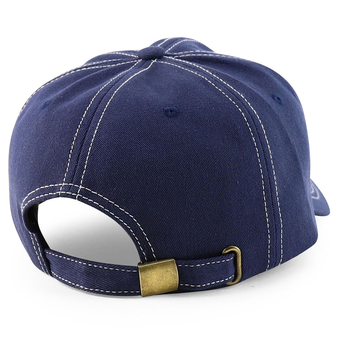 Trendy Apparel Shop XXL Oversize Unstructured Washed Cotton Ball Cap with White Stitching