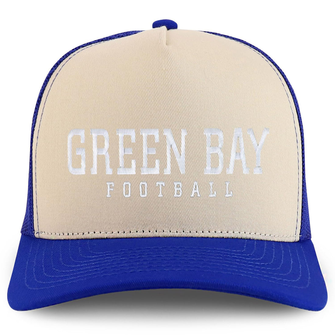 Trendy Apparel Shop Green Bay Embroidered 5 Panel Snapback Trucker Cap
