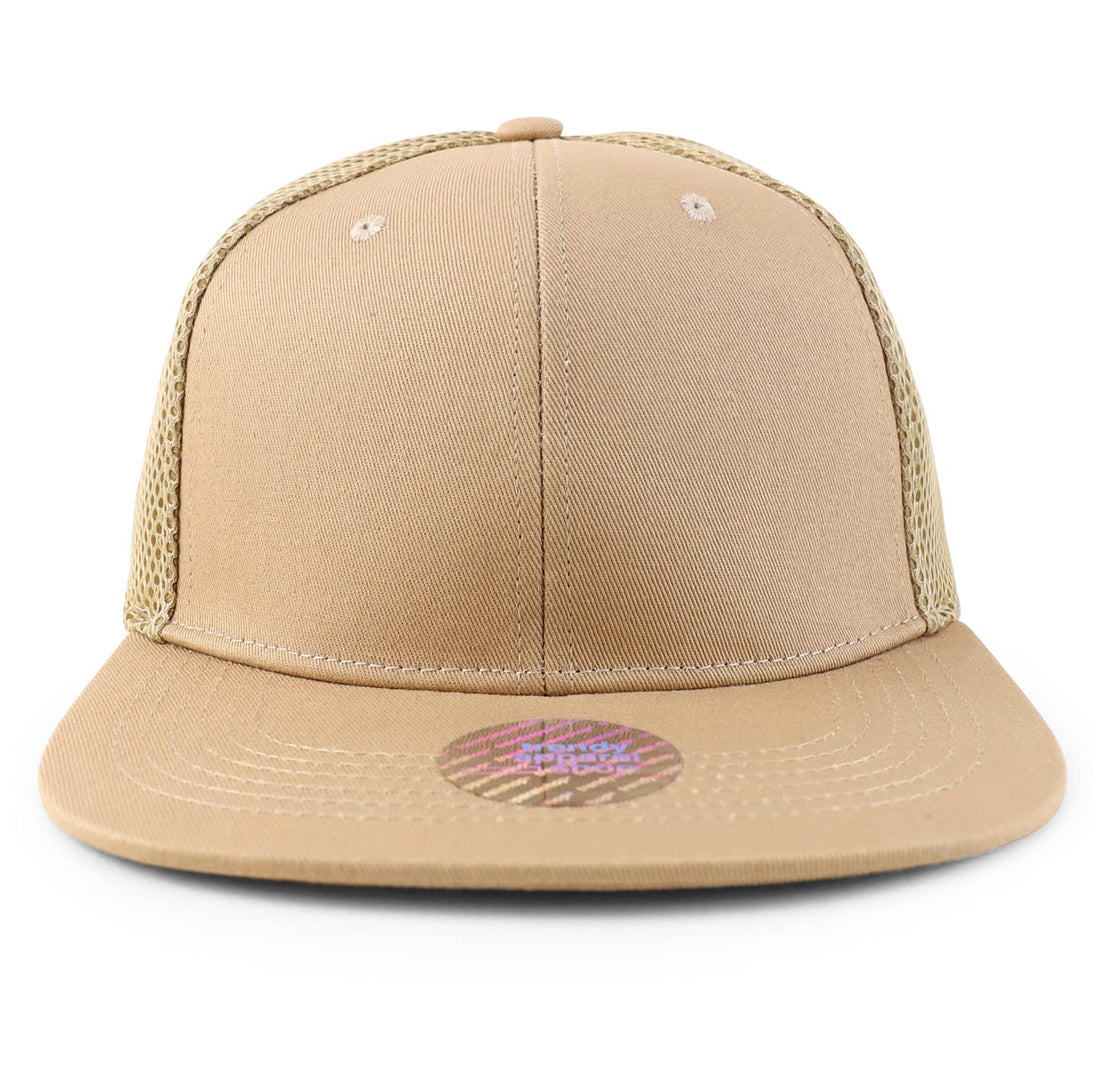 Trendy Apparel Shop XXL Oversize Air Mesh Back Flatbill Baseball Cap