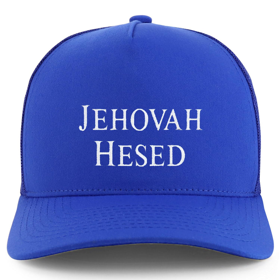 Trendy Apparel Shop Jehovah Hesed Embroidered 5 Panel Snapback Trucker Cap