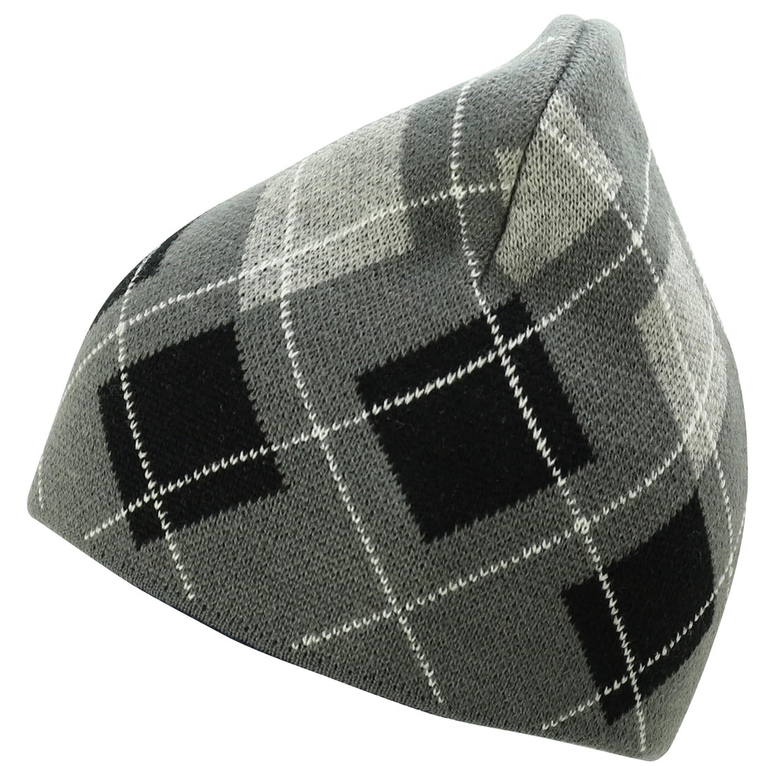 Trendy Apparel Shop Acrylic Warm Winter Argyle Knit Beanie Hat