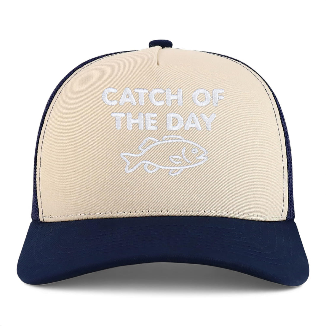 Trendy Apparel Shop Catch of The Day Embroidered 5 Panel Snapback Trucker Cap