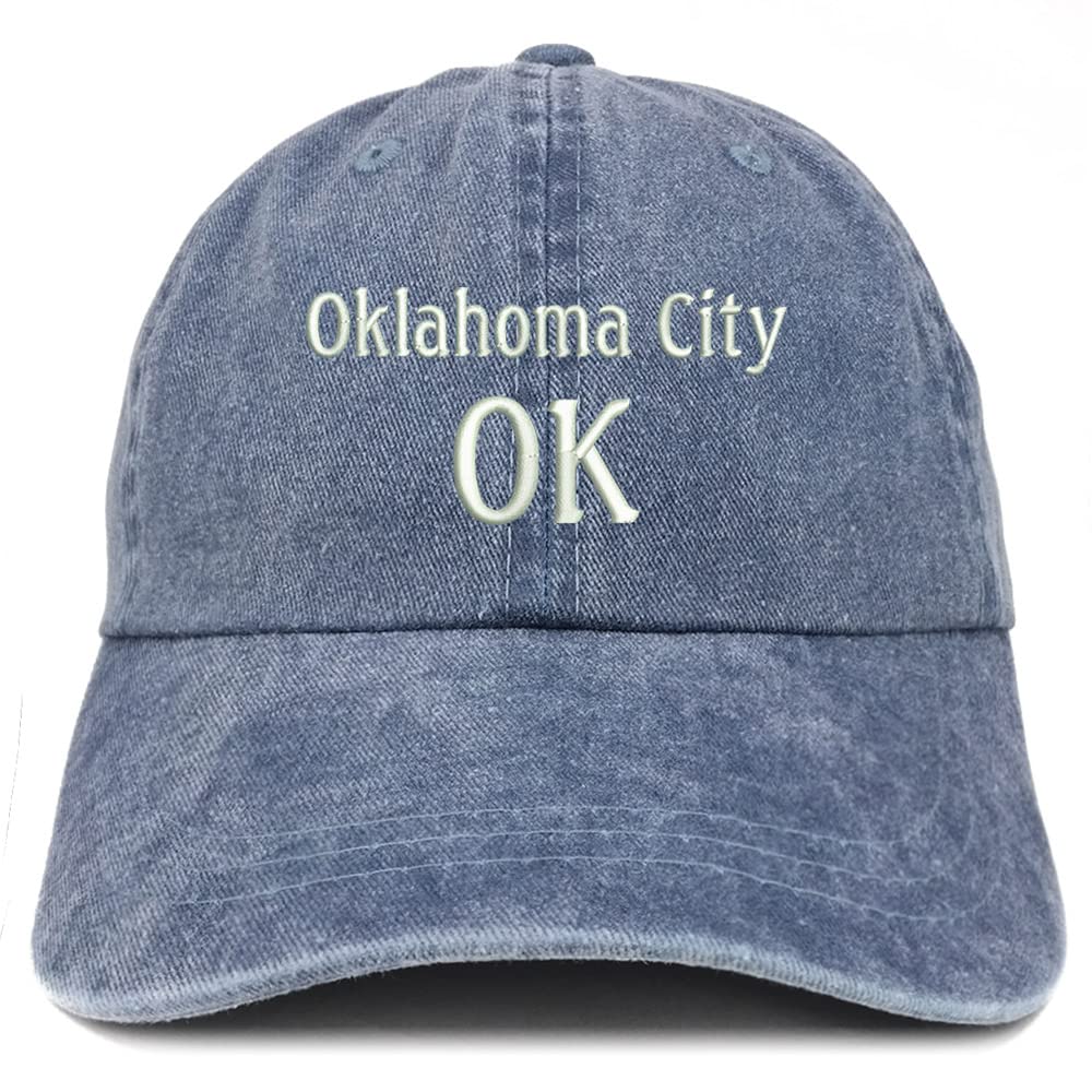 Trendy Apparel Shop Oklahoma City OK Embroidered Pigment Dyed Washed Baseball Cap