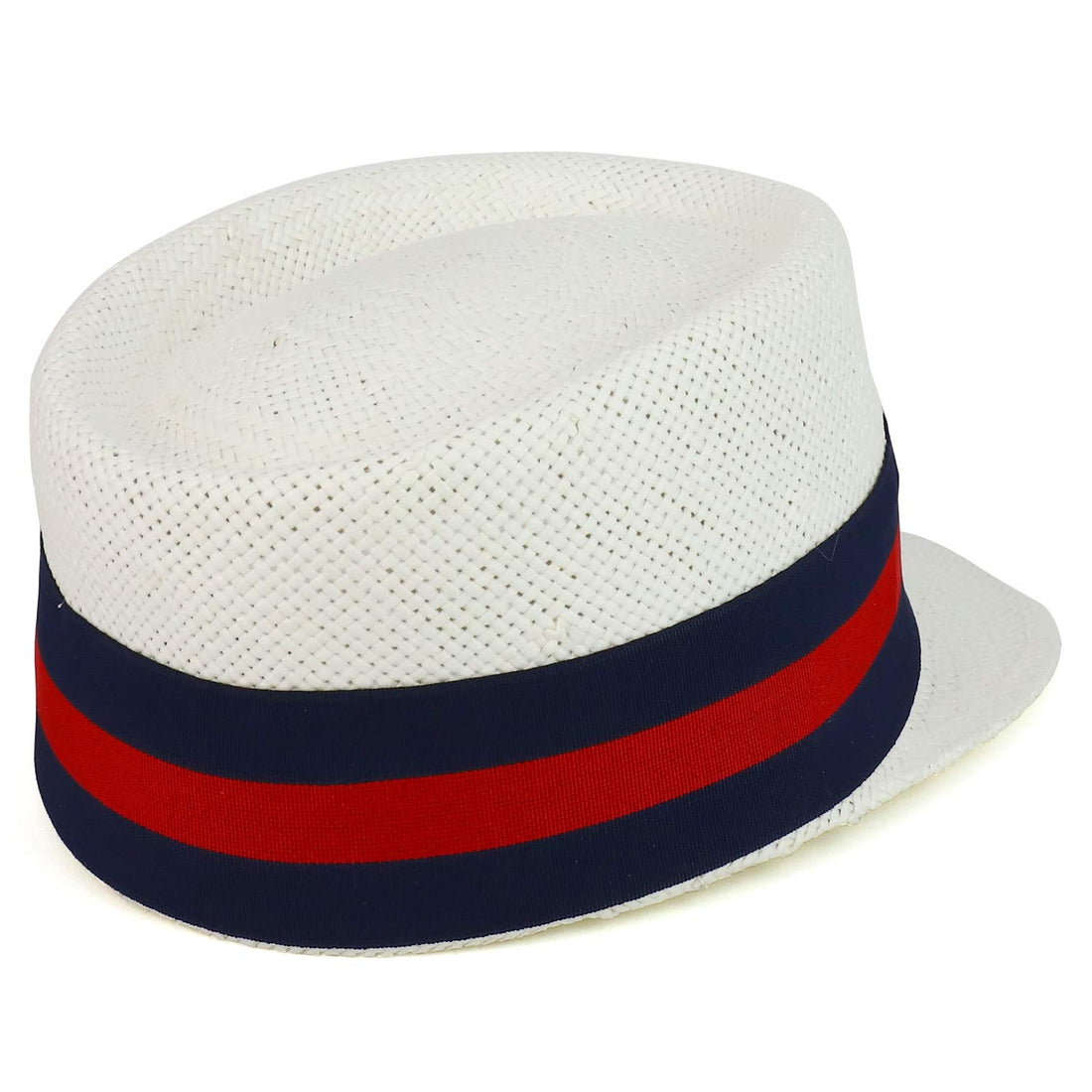 Trendy Apparel Shop Striped Ribbon Grosgrain Band Straw Fashion Baseball Hat