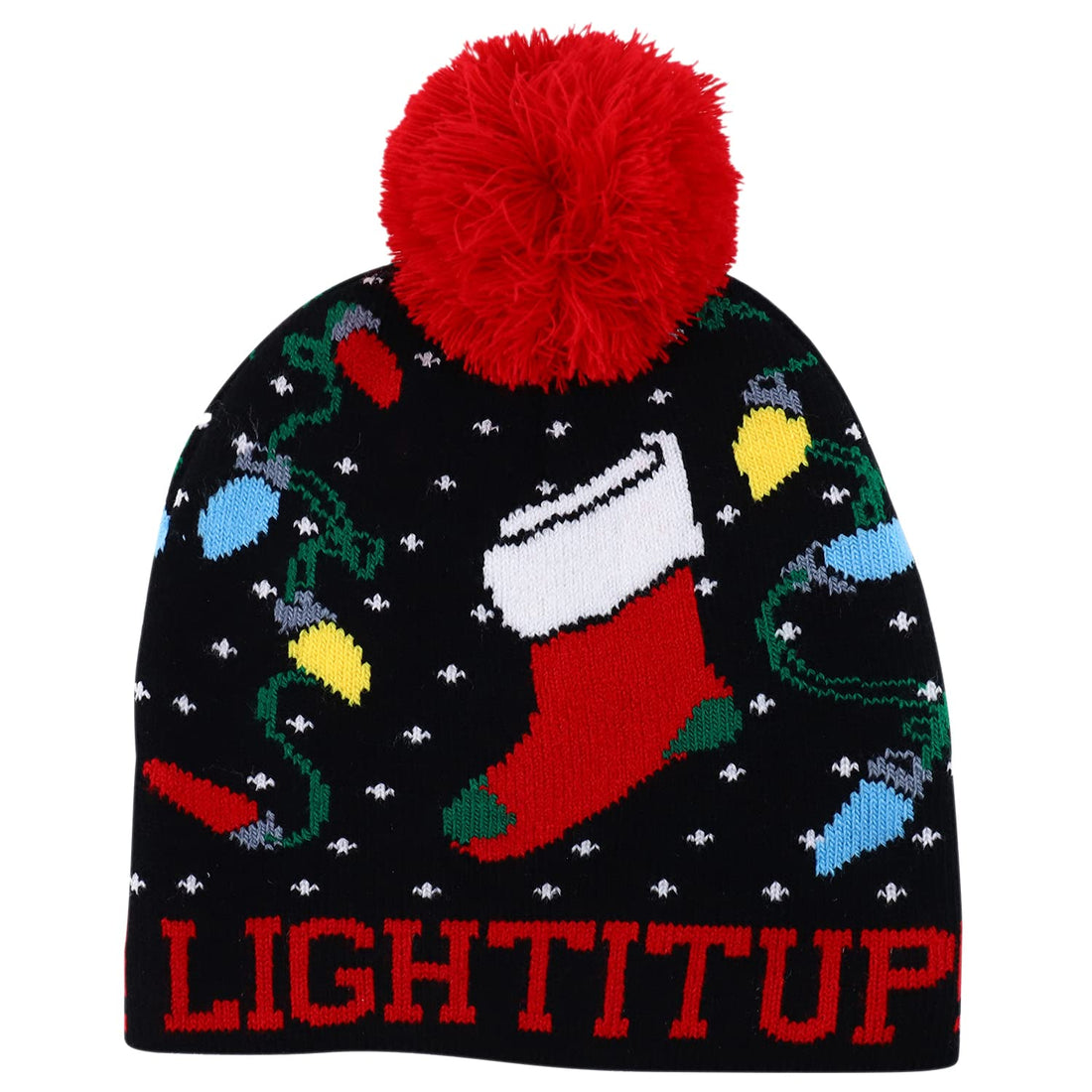 Trendy Apparel Shop 7 Styles Kids Christmas Winter Short Beanies with Pompom