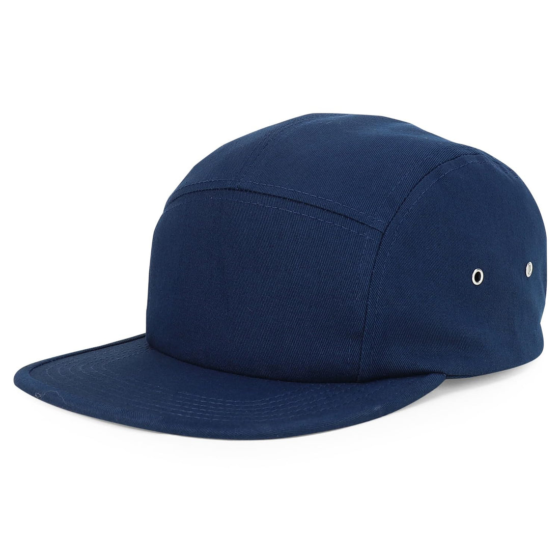 Trendy Apparel Shop XXL Oversized 5 Panel Cotton Bicycle Rider Cap - Navy - 2XL