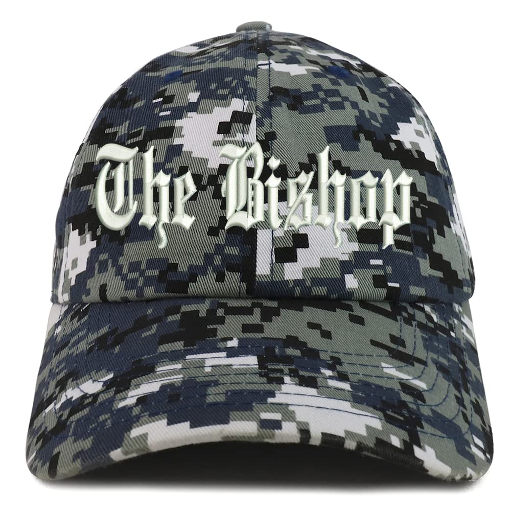 Trendy Apparel Shop The Bishop Old English Low Profile Soft Cotton Baseball Cap