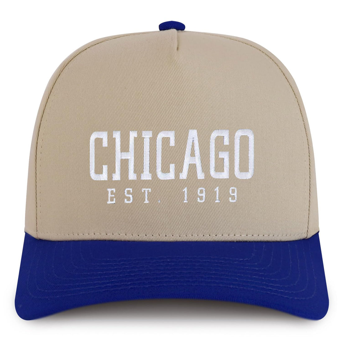 Trendy Apparel Shop Chinago Est.1919 Embroidered 5 Panel Structured Baseball Cap