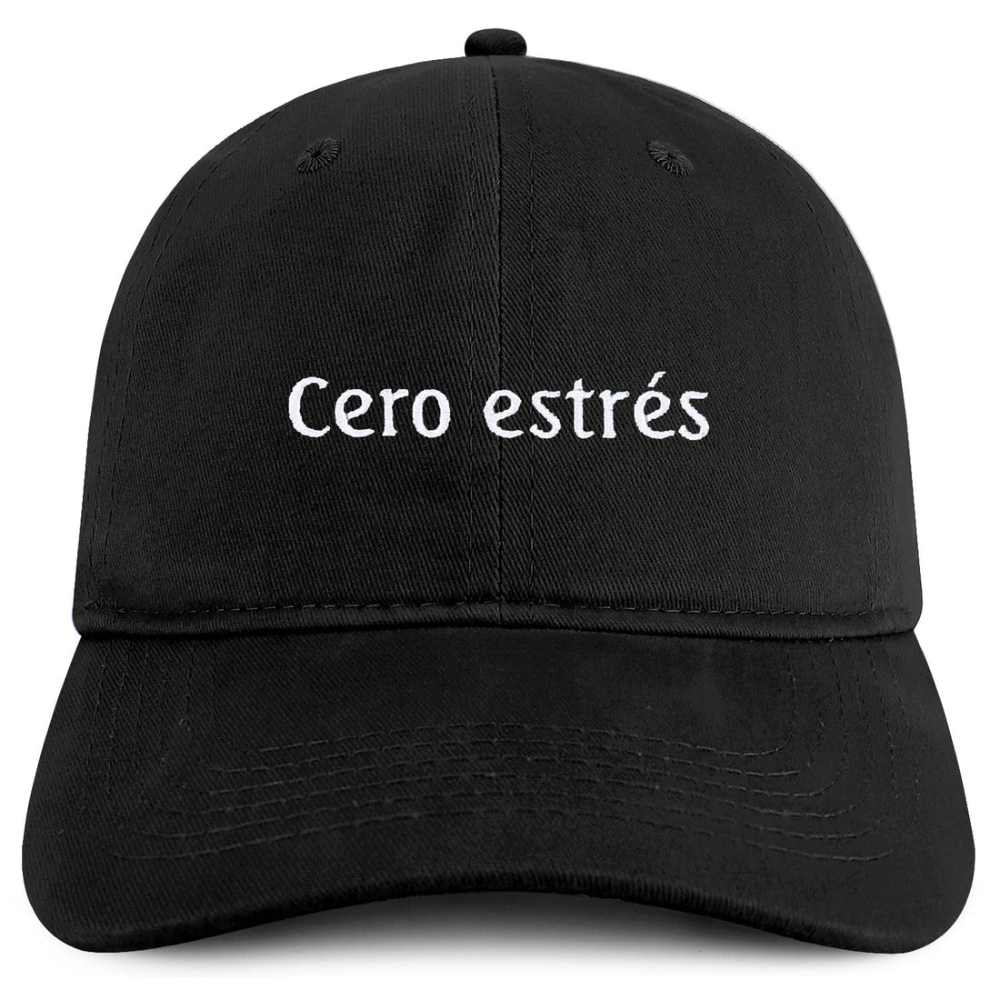 Trendy Apparel Shop Cero estres Embroidered Cotton Low Profile Dad Hat
