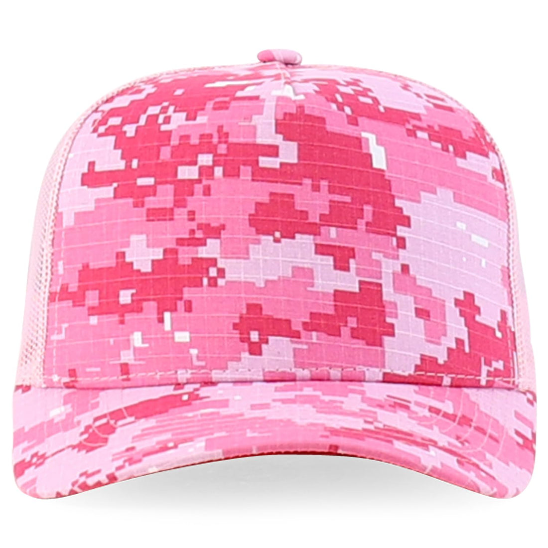 Trendy Apparel Shop 5 Panel Structured Crown Curved Bill Trucker Cap