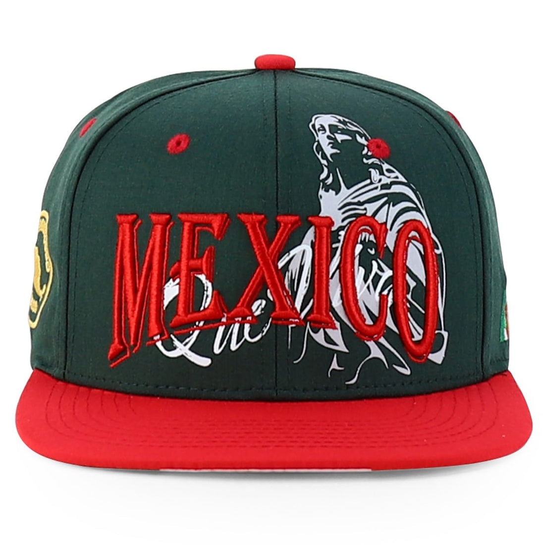 Trendy Apparel Shop Mexico Guadalupe Embroidered Flat Bill Snapback Cap