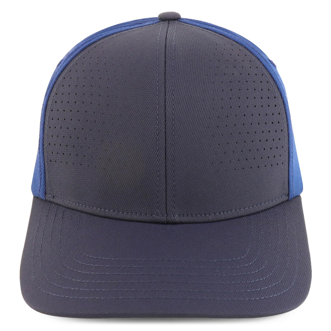 Trendy Apparel Shop Oversize XXL Breathable 2-Tone Structured Air Thru Fitted Ball Cap