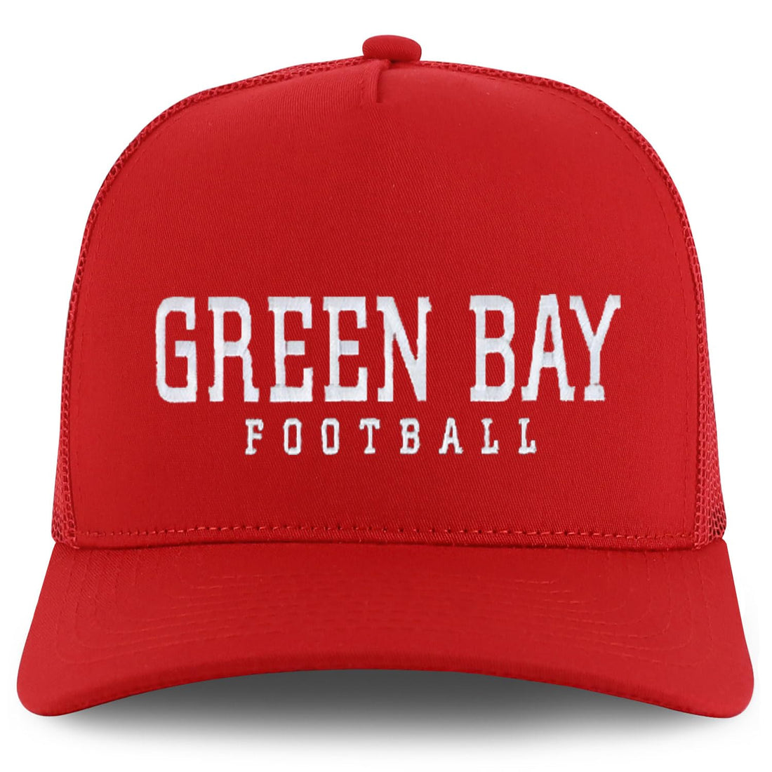 Trendy Apparel Shop Green Bay Embroidered 5 Panel Snapback Trucker Cap