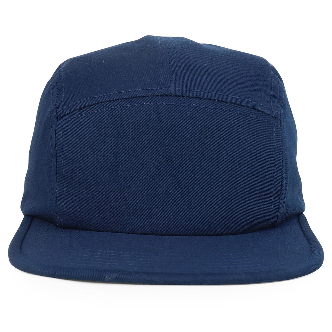 Trendy Apparel Shop XXL Oversized 5 Panel Cotton Bicycle Rider Cap - Navy - 2XL