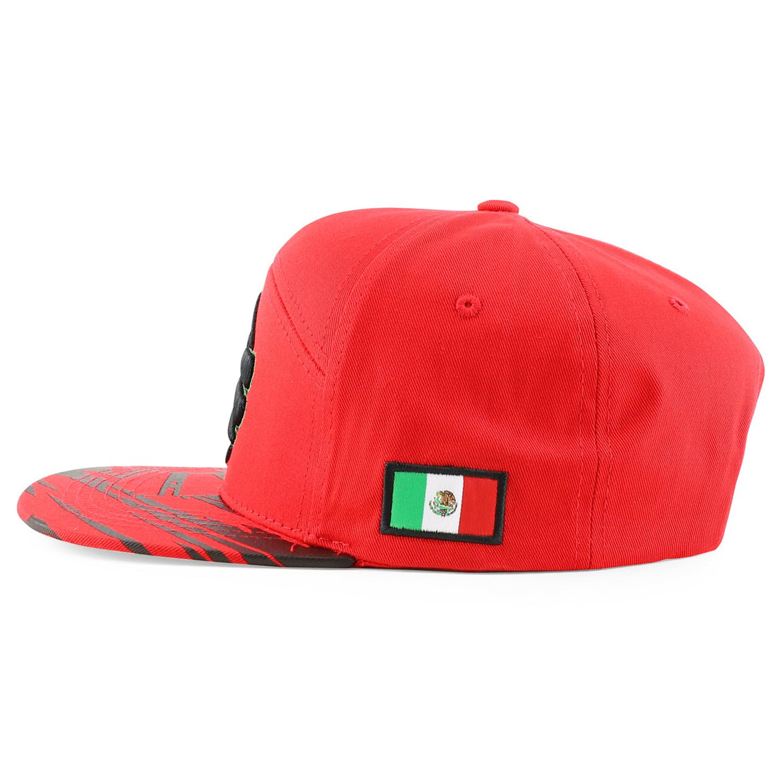 Trendy Apparel Shop Hecho En Mexico 7 Panel Flat Bill Snapback Cap