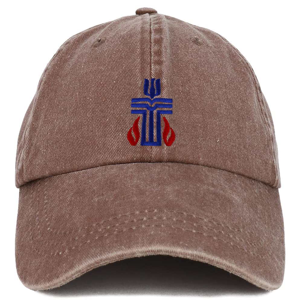 Trendy Apparel Shop Presbyterian Church Embroidered Pigment Dyed Washed Baseball Cap