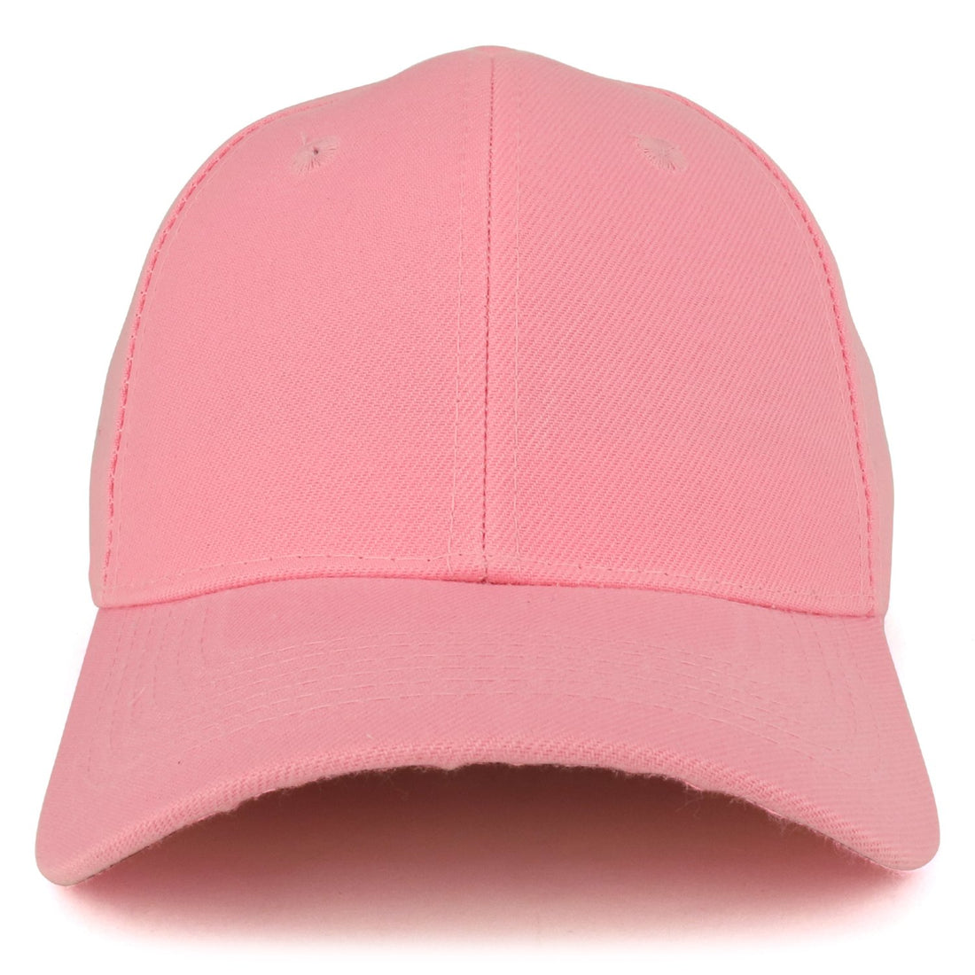 Trendy Apparel Shop Plain Structured Crown Adjustable Baseball Cap
