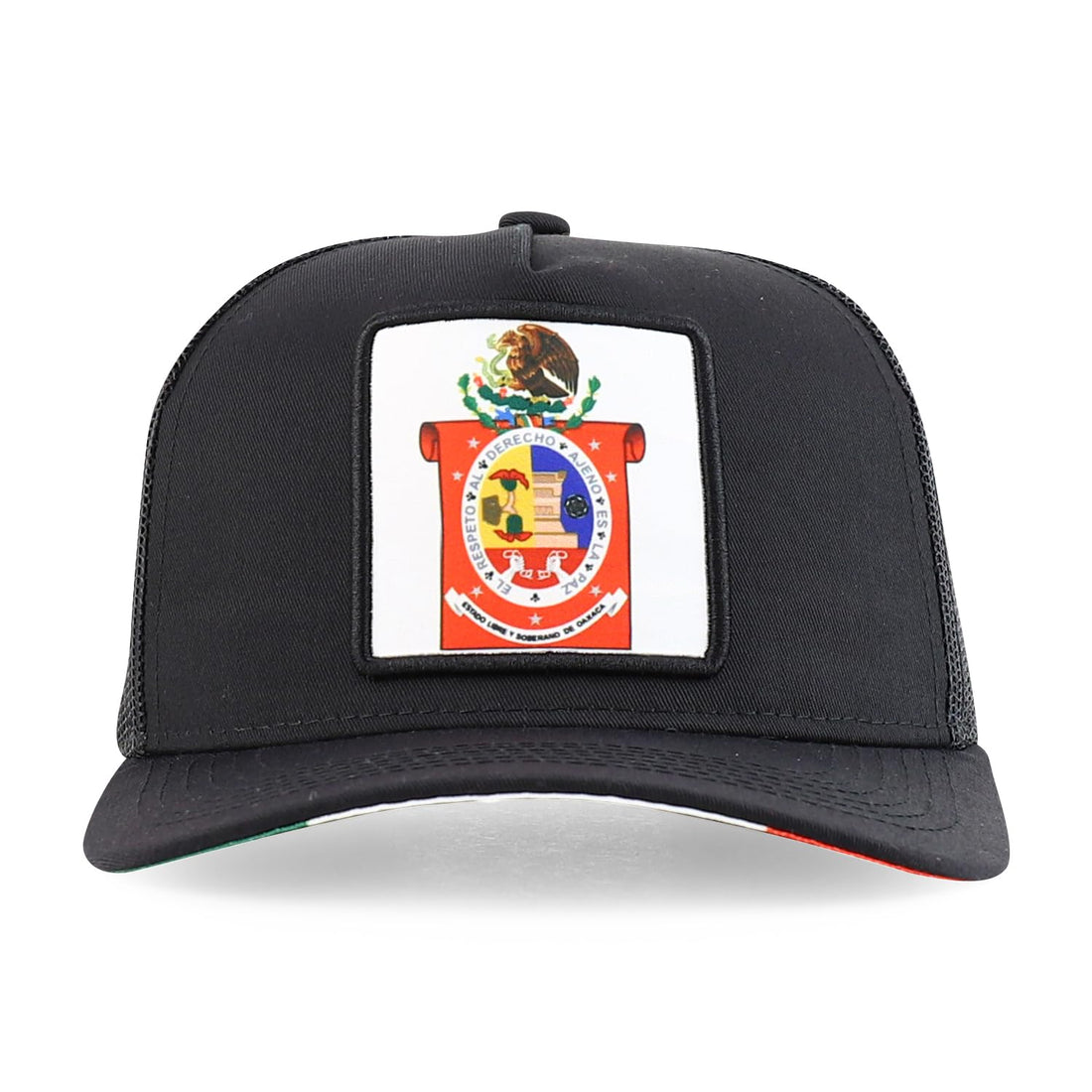 Trendy Apparel Shop Flag of Mexico State 5 Panel Mesh Back Snapback Cap