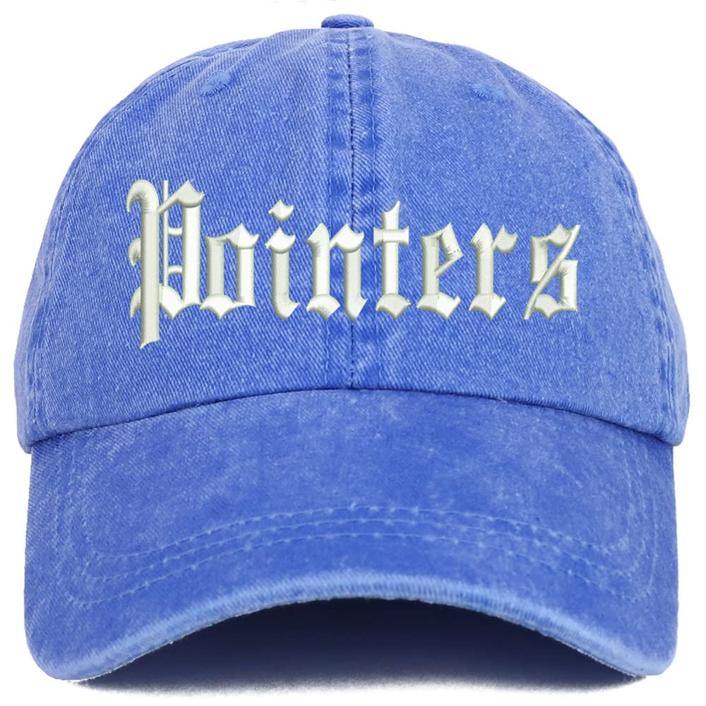 Trendy Apparel Shop Old English Pointers Washed Pigment Dyed Baseball Cap