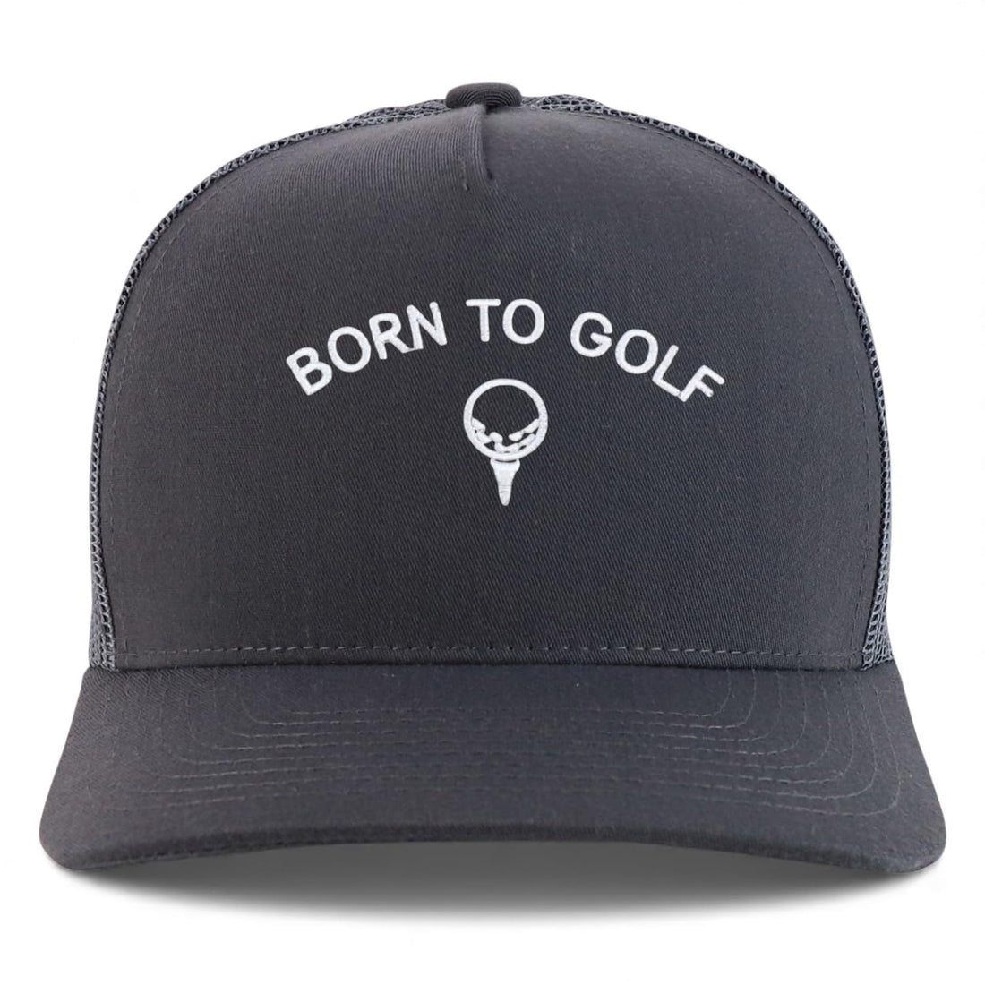 Trendy Apparel Shop Born to Golf Embroidered 5 Panel Snapback Trucker Cap