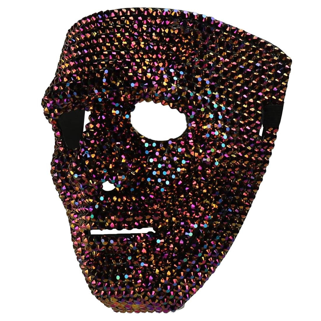 Trendy Apparel Shop Bling Rhinestone Skull Half Mask Costume Accessory