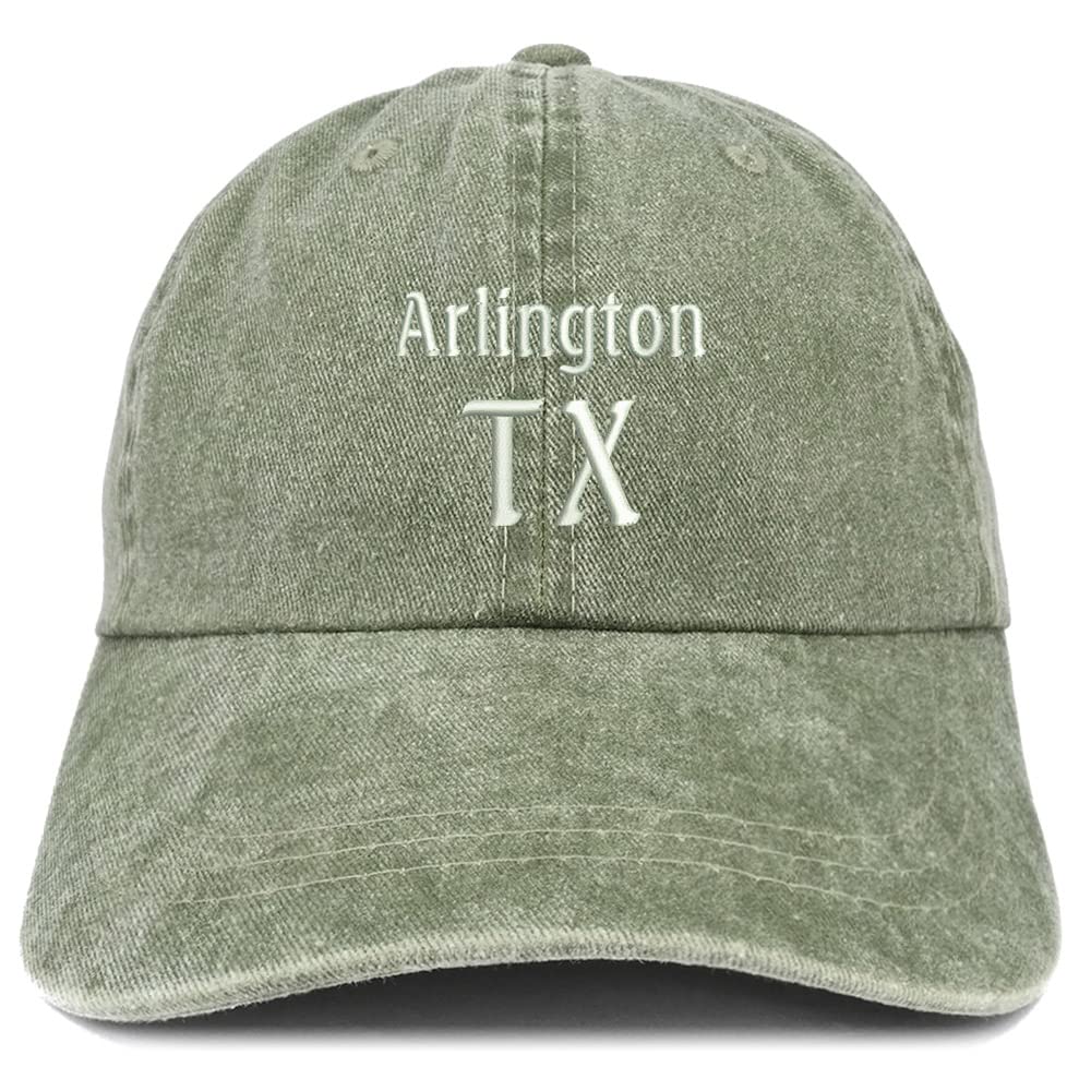 Trendy Apparel Shop Arlington TX Embroidered Pigment Dyed Washed Baseball Cap