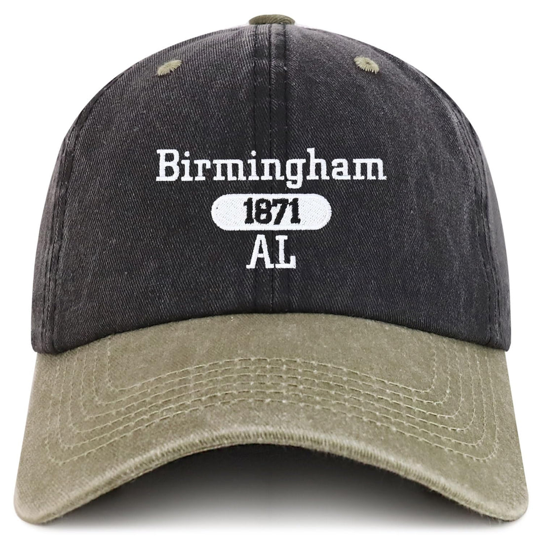Trendy Apparel Shop Birmingham Est.1871 Embroidered Pigment Dyed Cotton Baseball Cap