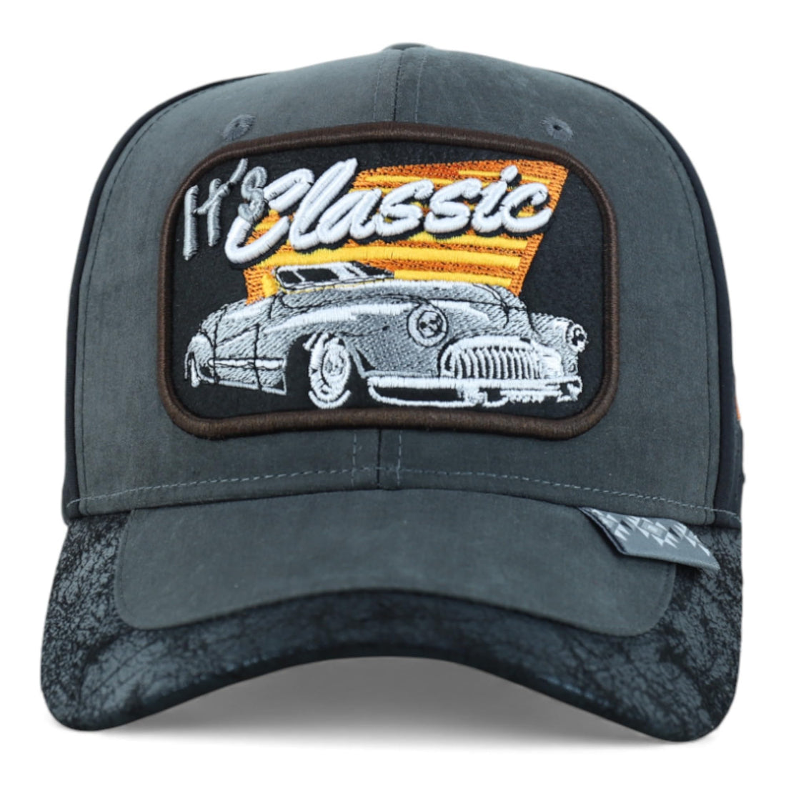Trendy Apparel Shop Classic Car Embroidered Mesh Back Baseball Cap