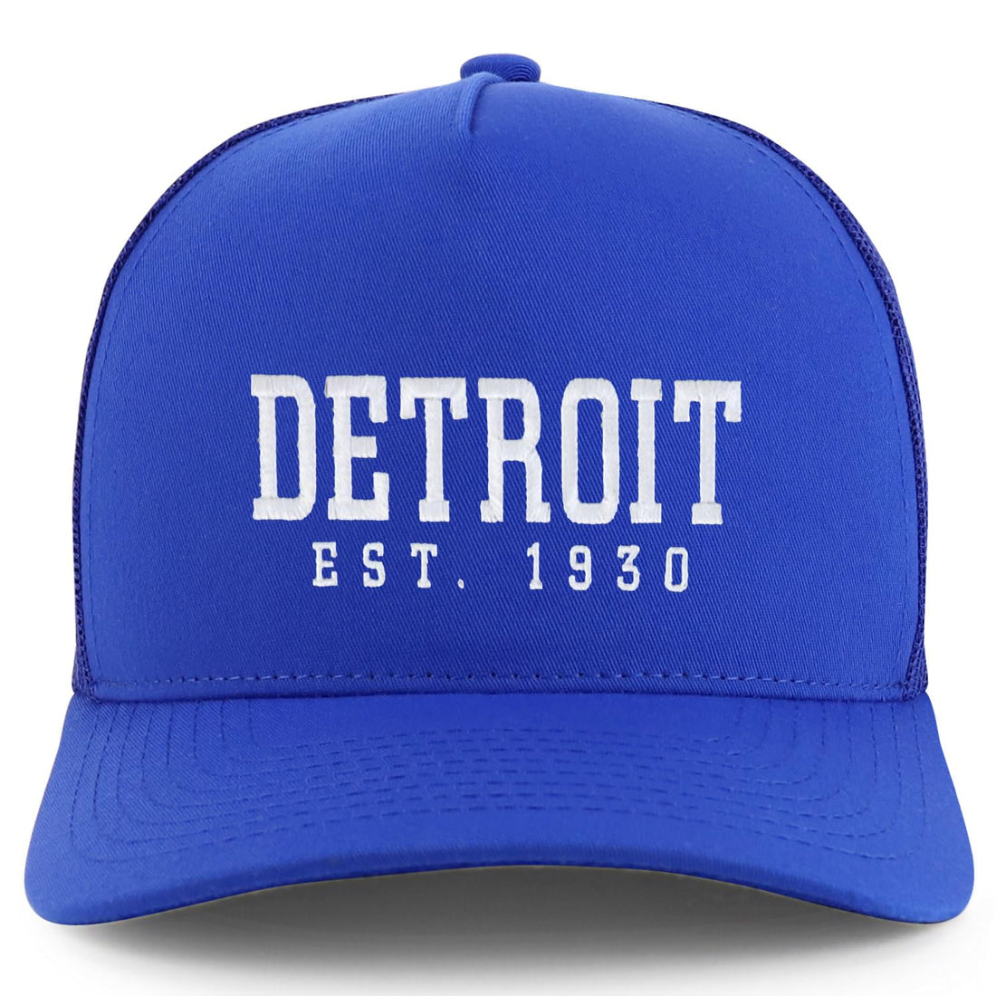 Trendy Apparel Shop Detroit Est.1930 Embroidered 5 Panel Snapback Trucker Cap