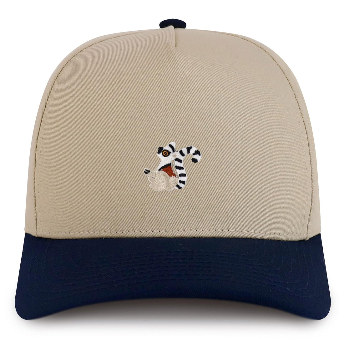 Trendy Apparel Shop Lemur Patch Cotton 5 Panel Structured Snapback Cap