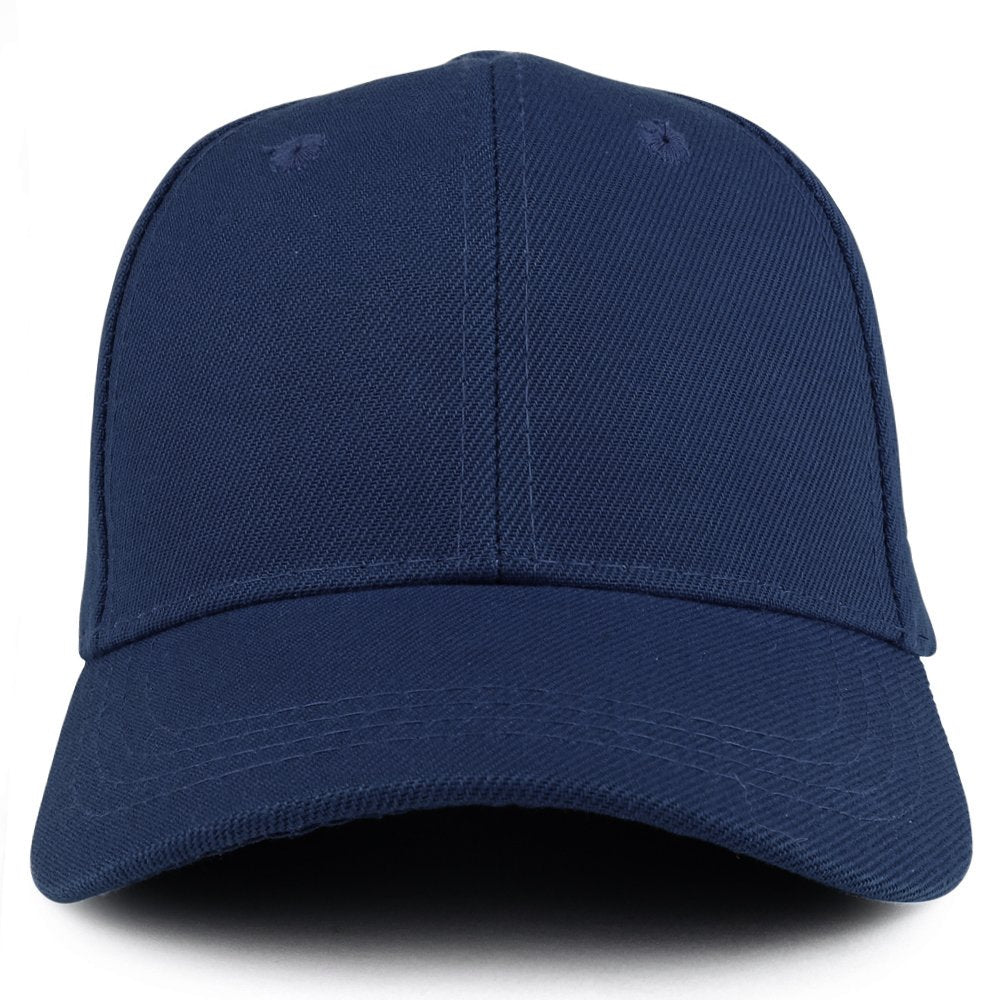 Trendy Apparel Shop Plain Youth Size Kid's Adjustable Structured Baseball Cap