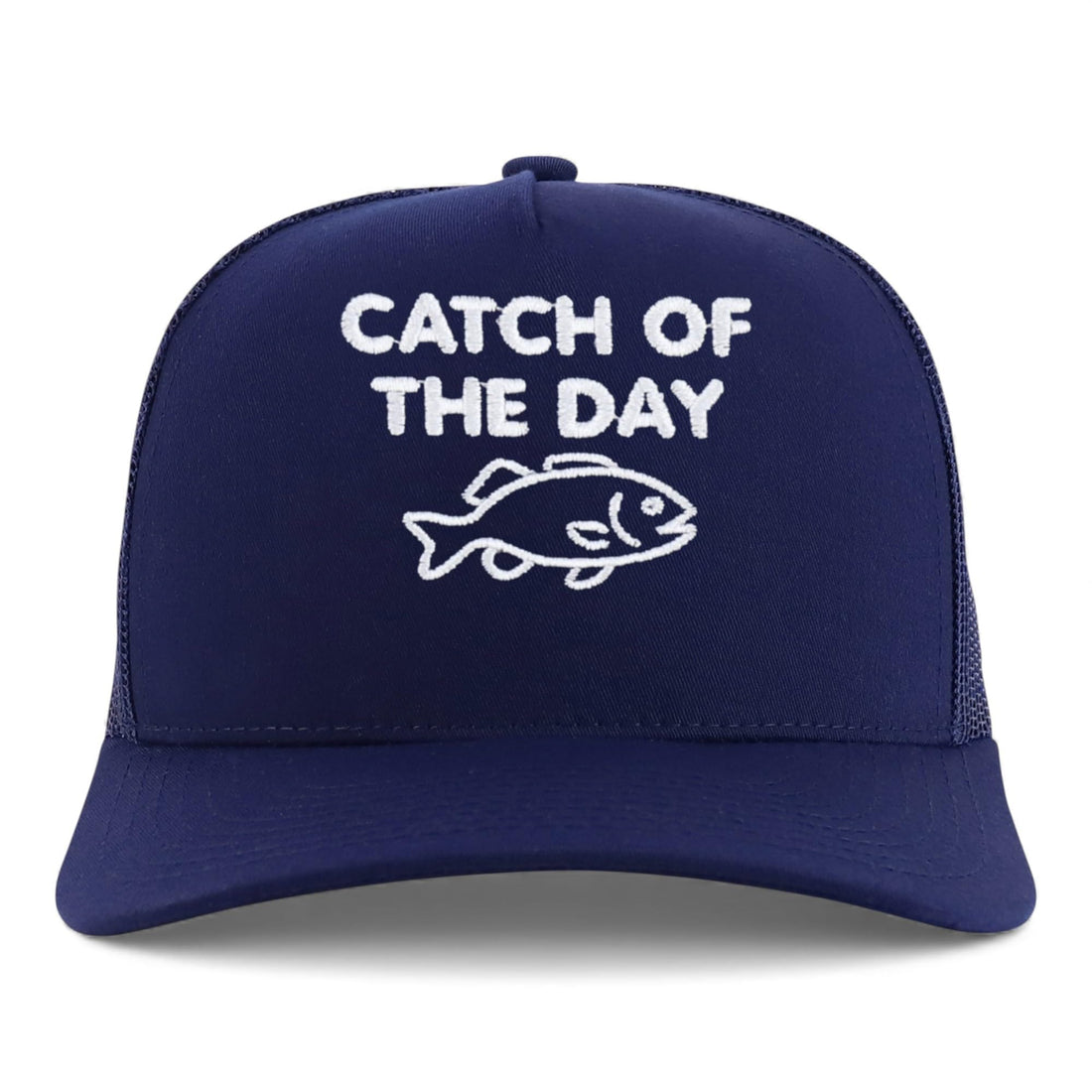 Trendy Apparel Shop Catch of The Day Embroidered 5 Panel Snapback Trucker Cap