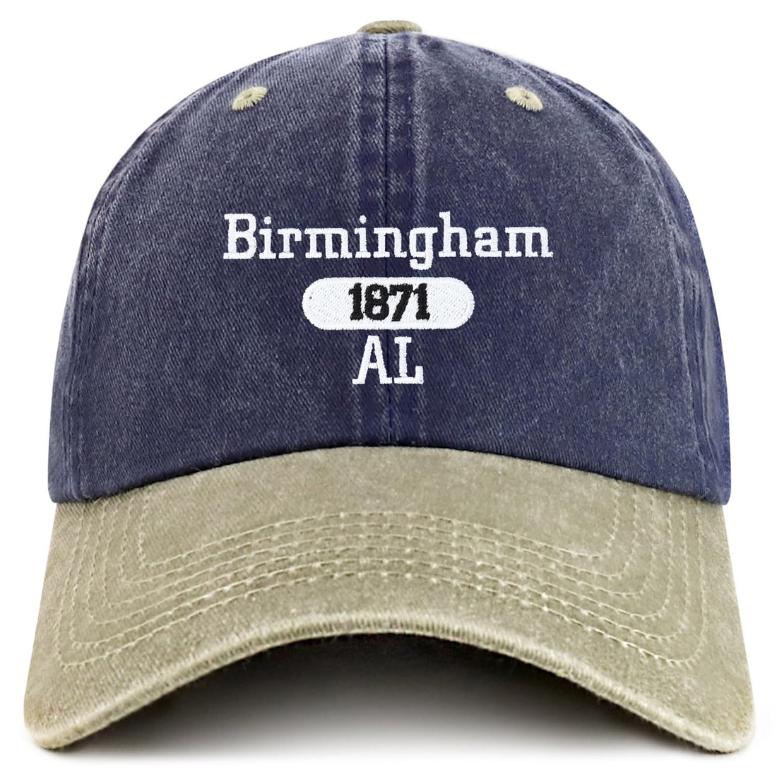Trendy Apparel Shop Birmingham Est.1871 Embroidered Pigment Dyed Cotton Baseball Cap
