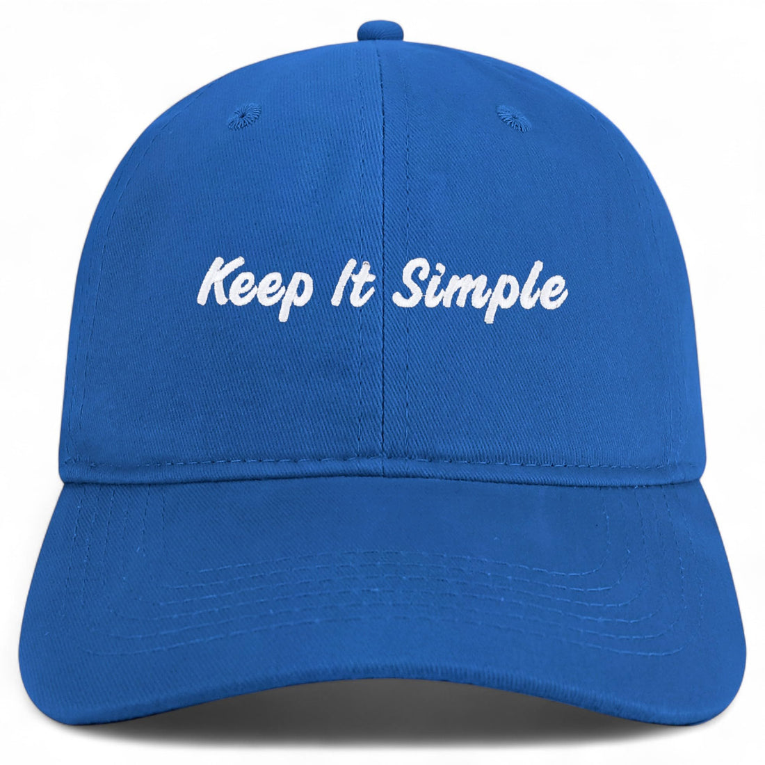 Trendy Apparel Shop Keep It Simple Embroidered Cotton Unstructured Low Profile Dad Hat