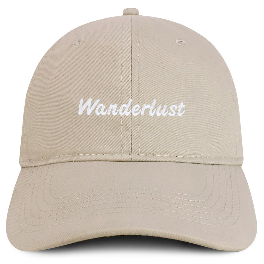 Trendy Apparel Shop Wanderlust Embroidered Cotton Unstructured Low Profile Dad Hat