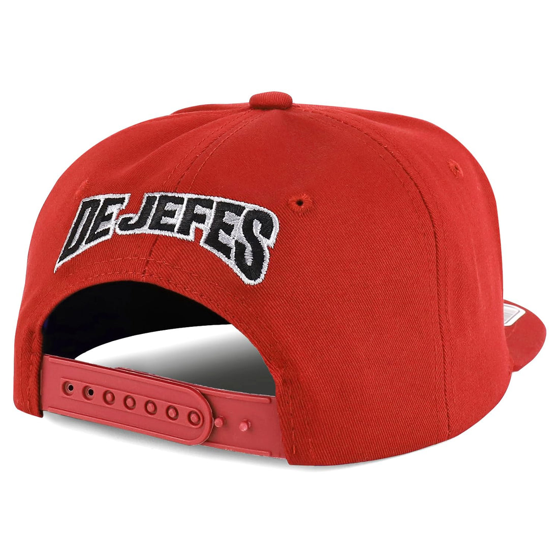 Trendy Apparel Shop El Jefe Embroidered 100% Cotton Flatbill Snapback Cap